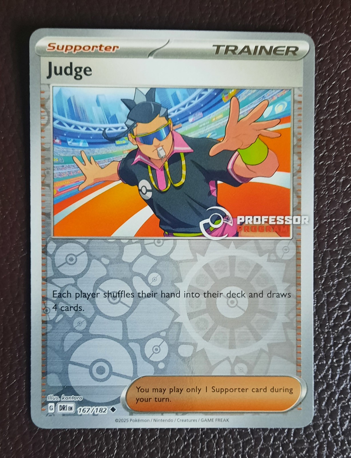 Professor Program Judge 167/182 DRI Pokemon TCG Reverse Holo English New