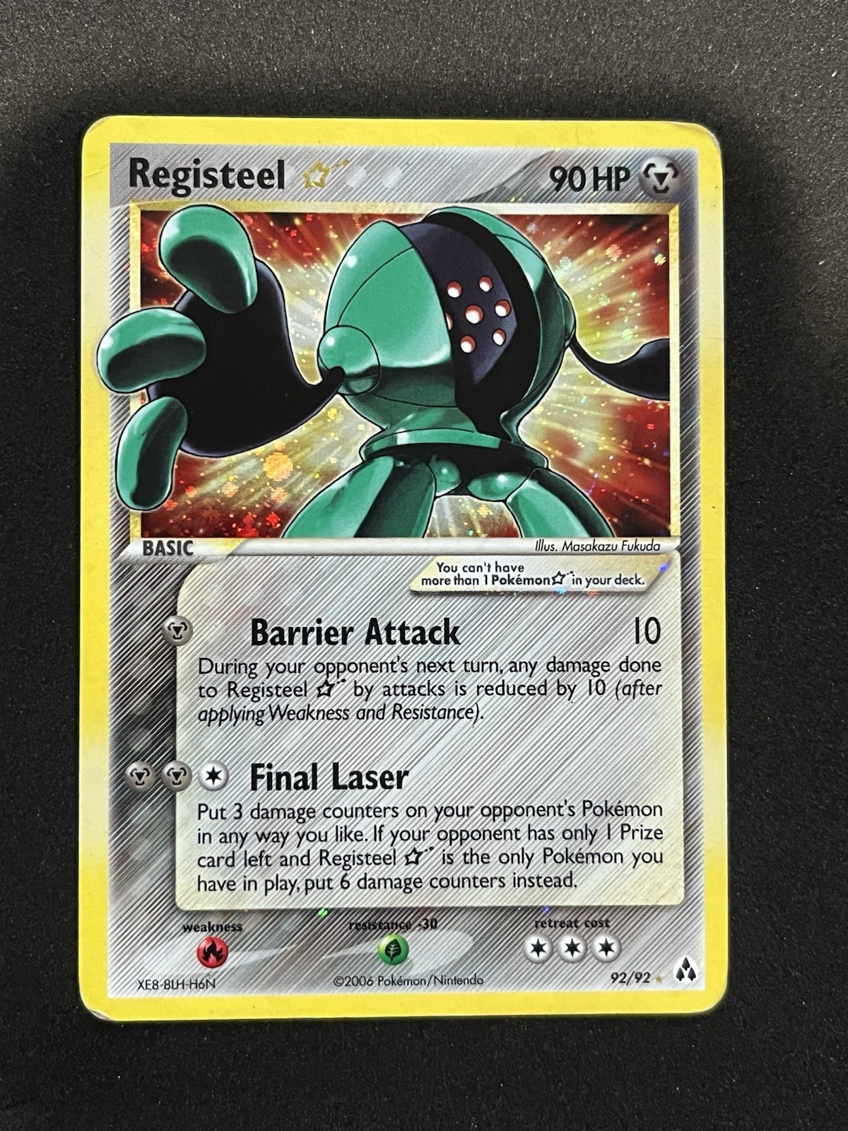 Registeel Star 92/92 EX Legend Maker Holo