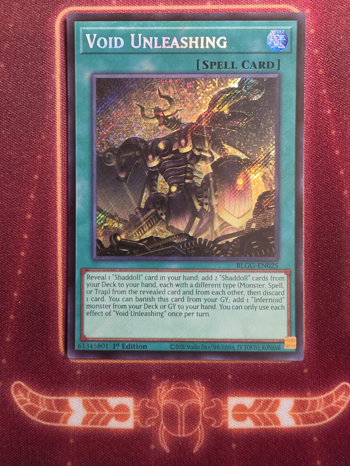 Void Unleashing – Secret Rare NM – BLGG-EN025 – Yugioh Glorious Gallery