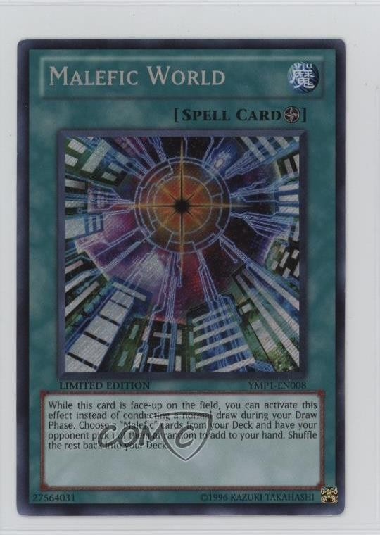 Malefic World YuGiOh 3D Bonds Beyond Time Movie Pack Limited Edition Promo