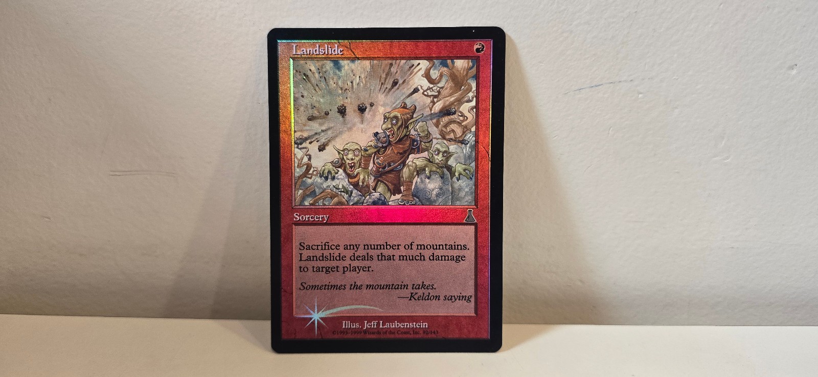 1999 MTG/Magic Landslide Foil English – Urza’s Destiny (UDS) – See Pictures