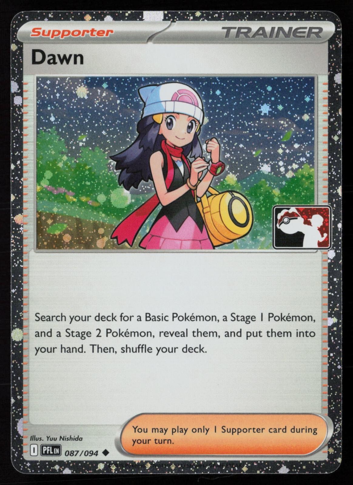Pokemon TCG Dawn 087/094 Prize Pack Series 9 Cosmo Holo Pack Fresh – NM