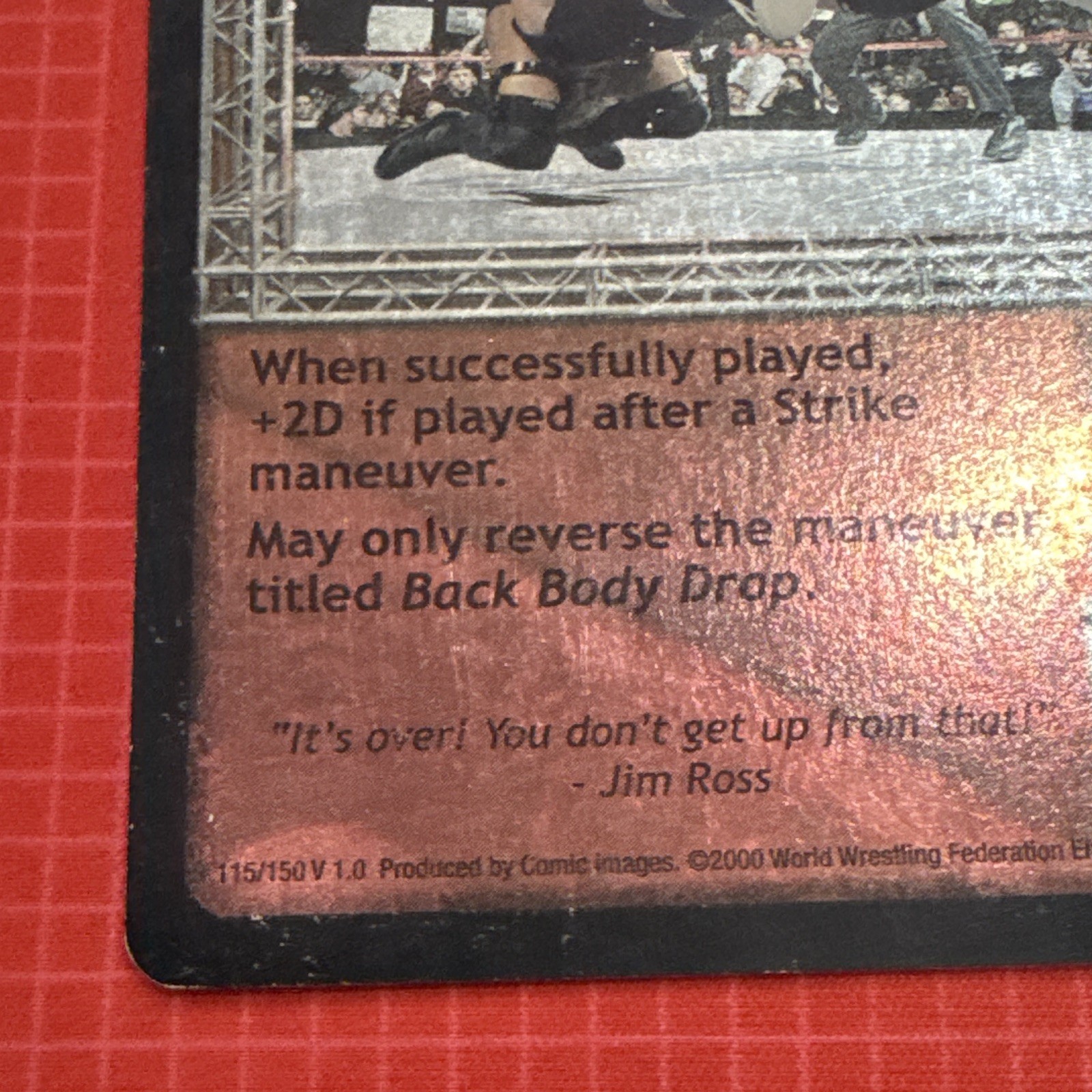 WWE Raw Deal CCG Pedigree V 1.0 115/150 Special Unique Foil ENG 2000
