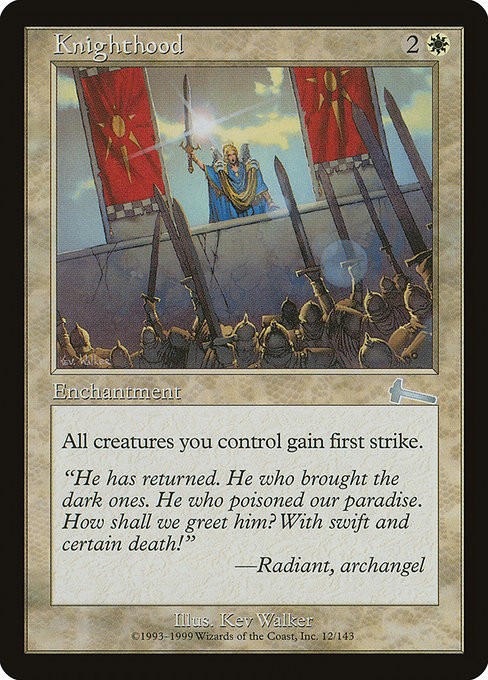 Knighthood NonFoil Urza’s Legacy 12 NM MTG