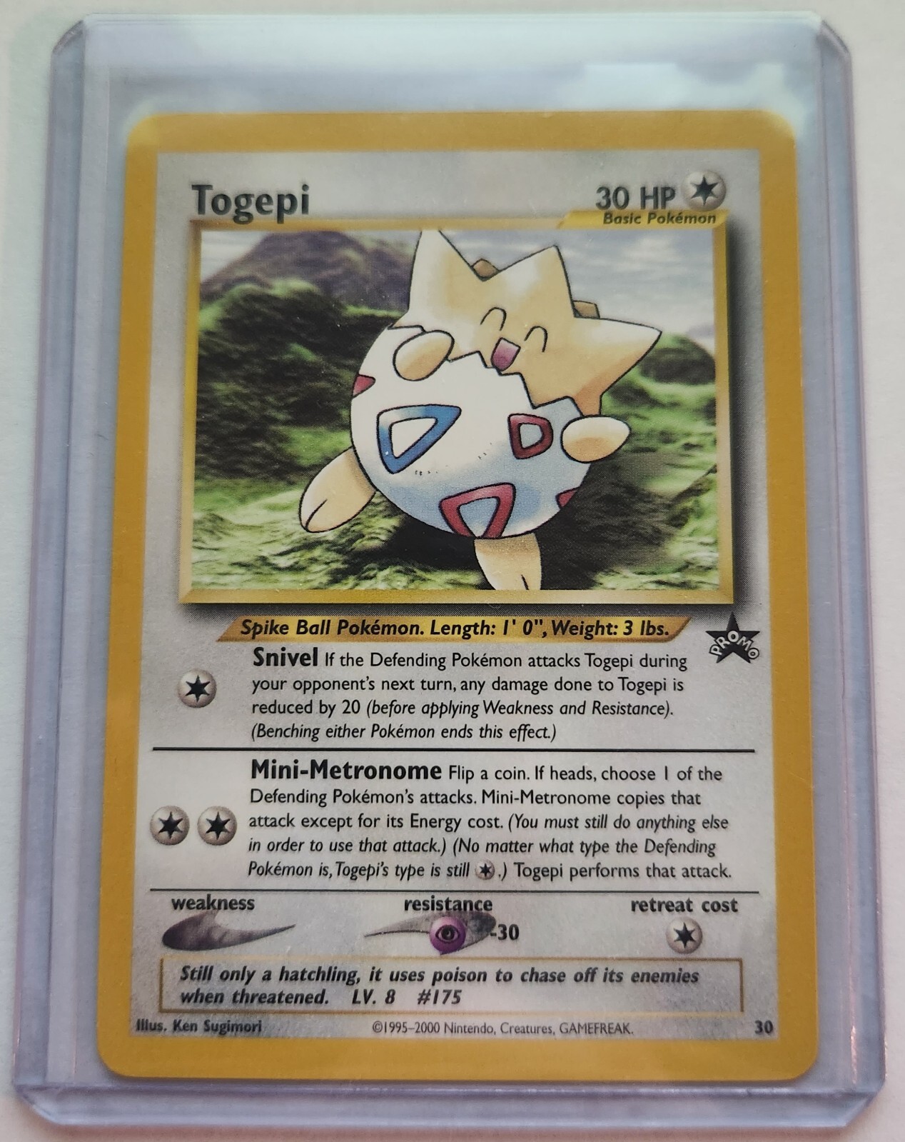 Pokemon Card – Togepi – Black Star Promo #30 WotC – Mint