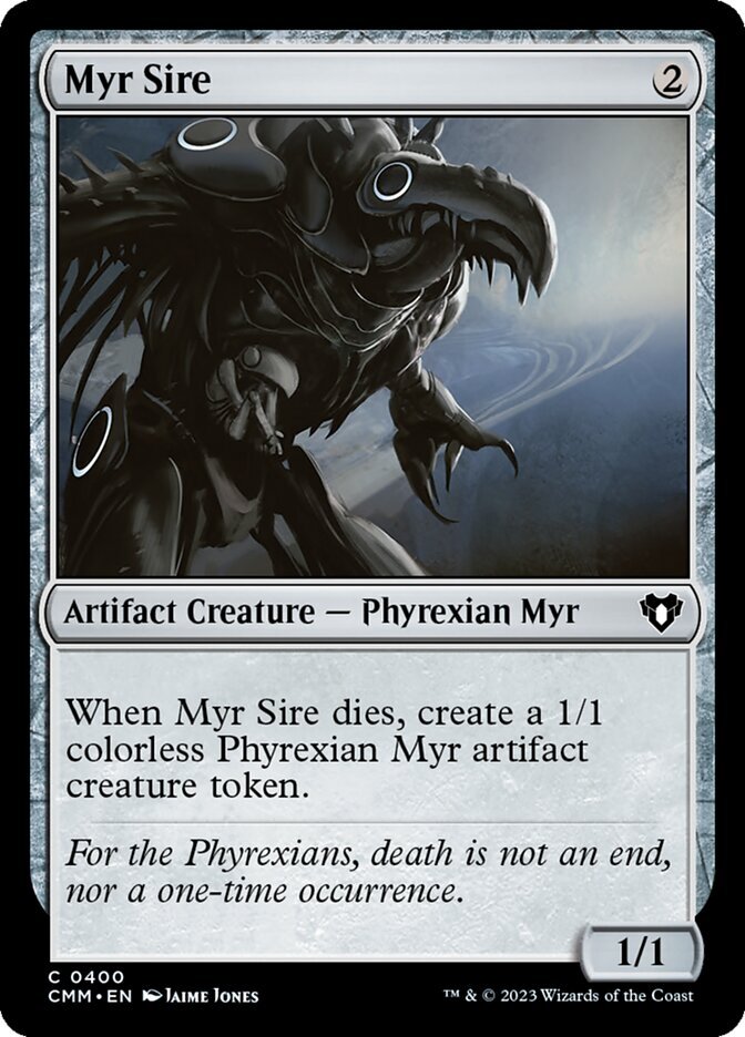 MTG Magic the Gathering Myr Sire (400/1173) Commander Masters LP