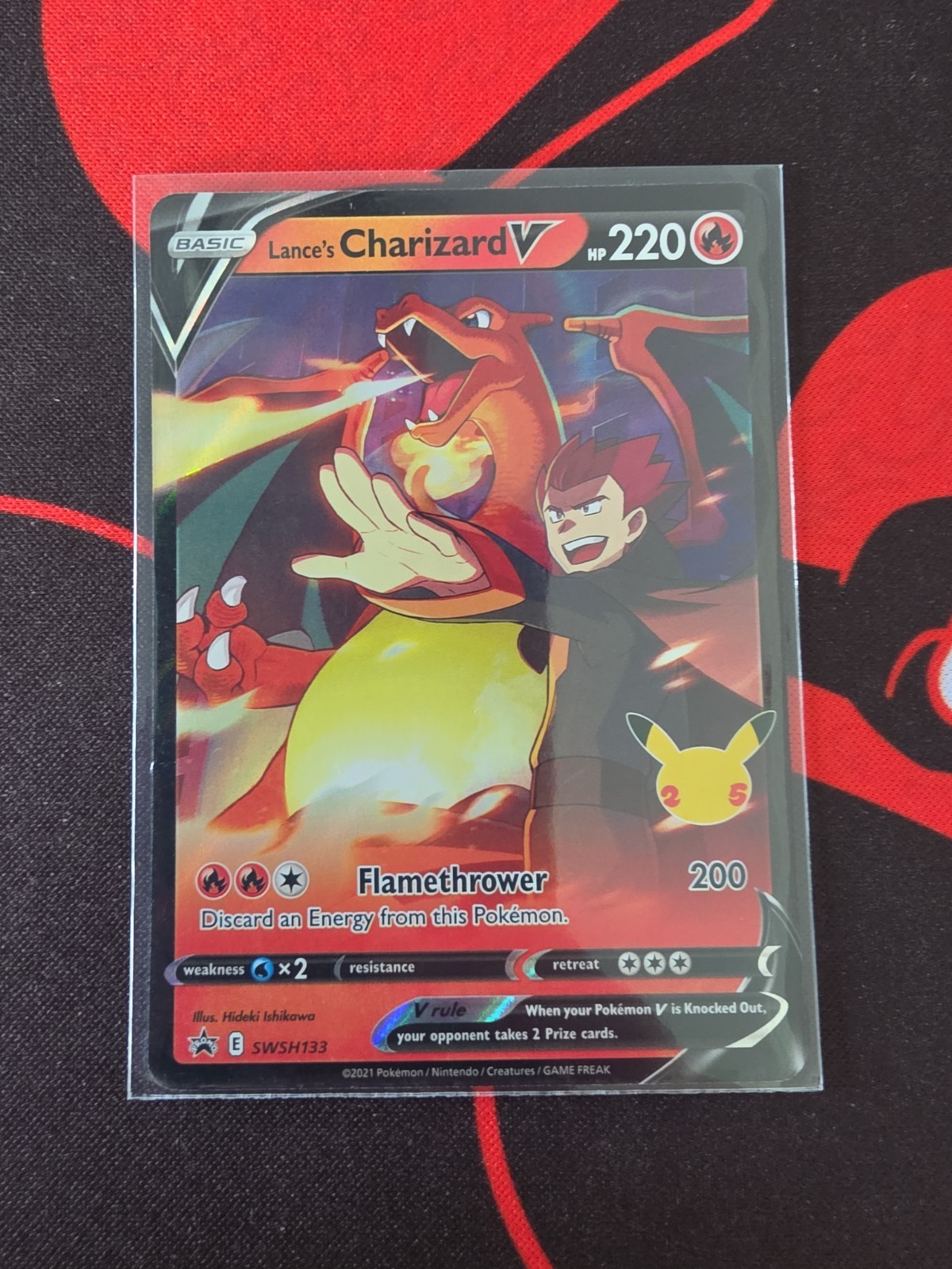Pokemon Promo Lance’s Charizard V SWSH133 NM