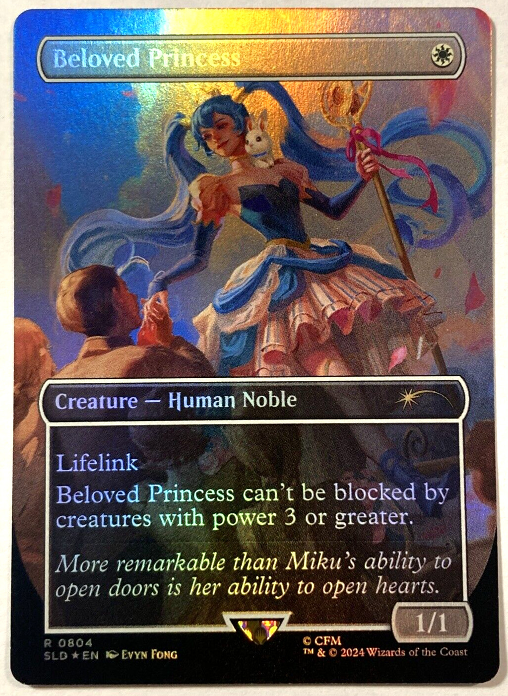 MTG Beloved Princess RAINBOW FOIL Secret Lair X Hatsune Miku 804 NM