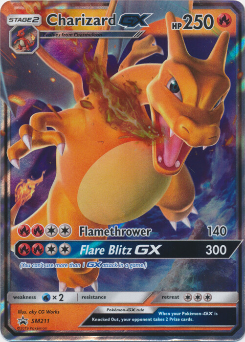 Charizard-GX – SM211 Ultra Rare Sun & Moon Promo NM Pokemon TCG