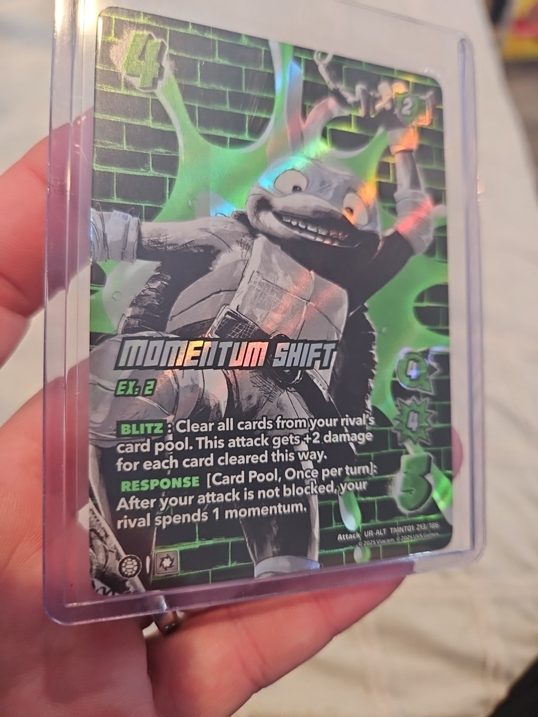 Universus TMNT Momentum Shift UR-Alt UV Reactive Ooze Alternate Art 213/186