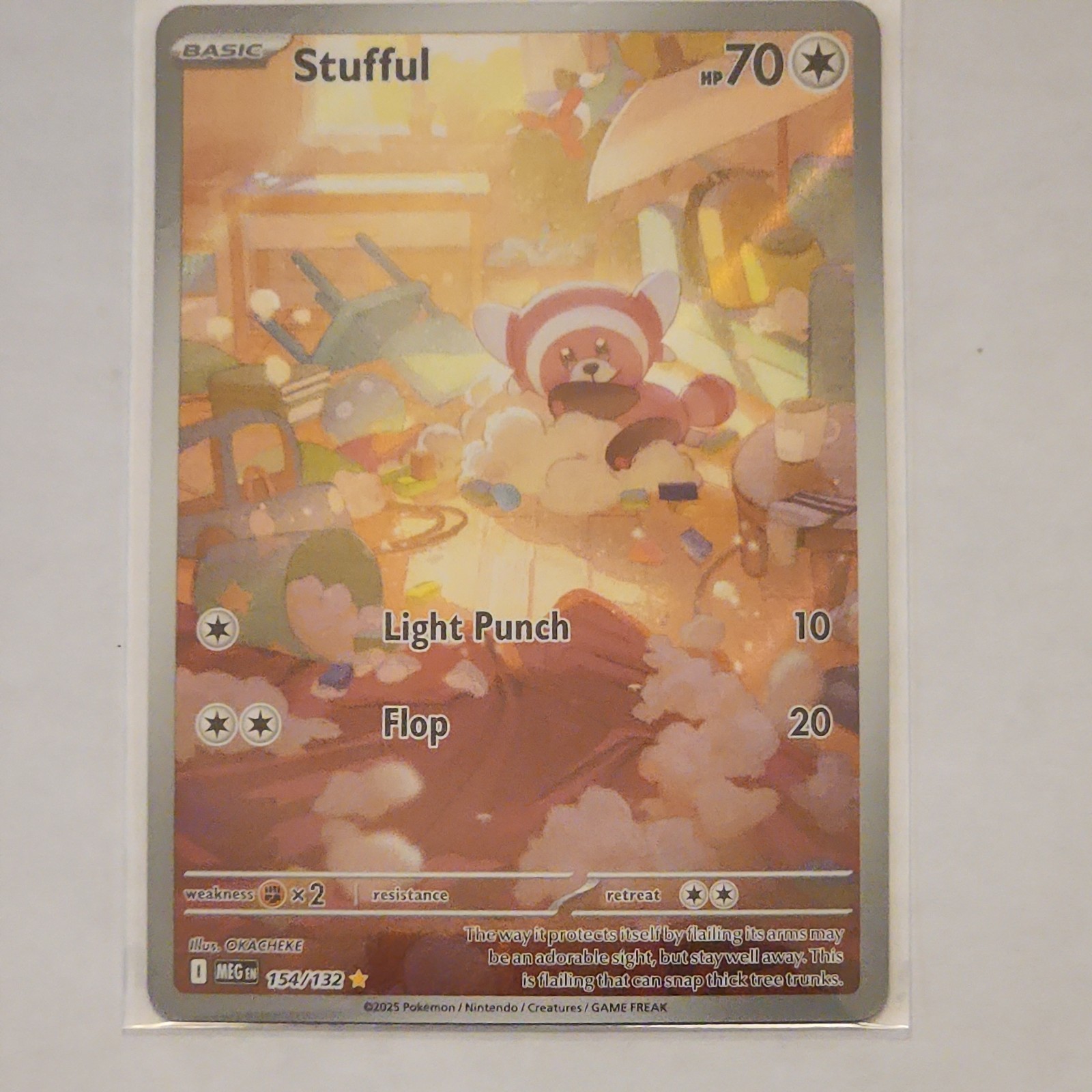 Stufful 154/132 Pokemon Mega Evolution Illustration Rare Near Mint