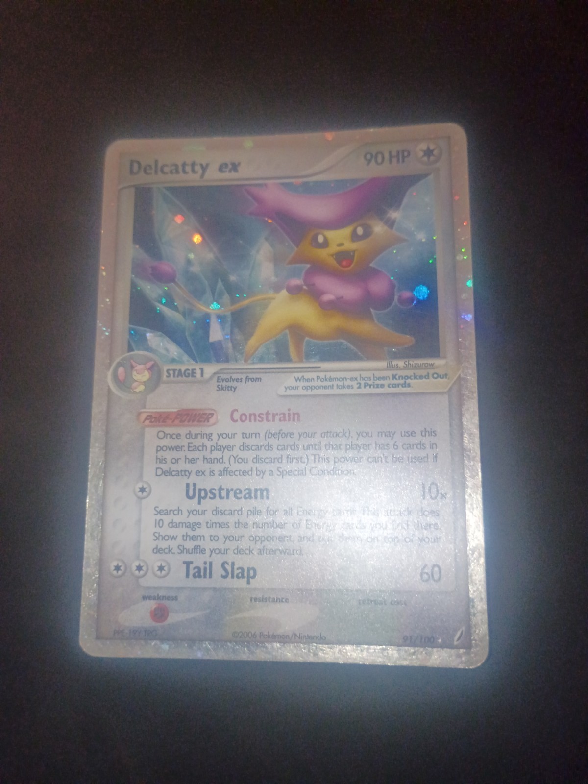 Delcatty EX 91/100 Crystal Guardian LP Minus Mp Plus Condition See Pics