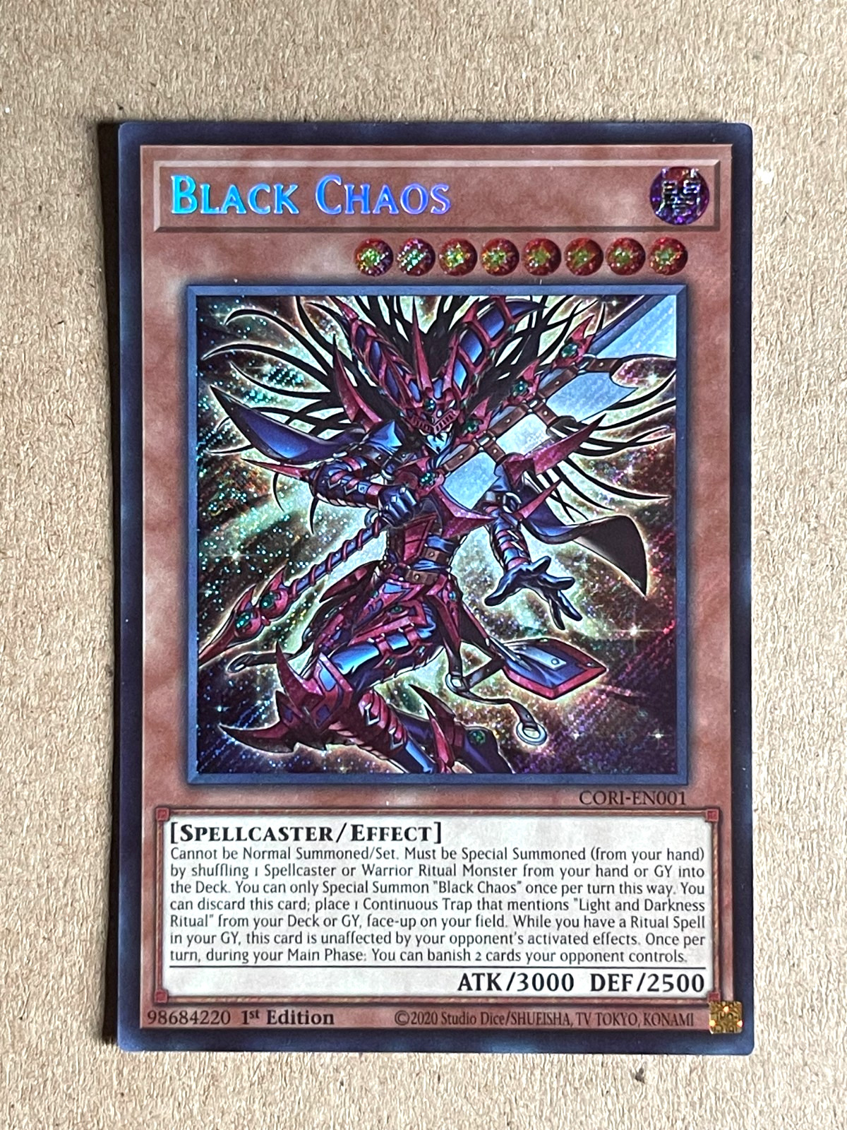 Yu-Gi-Oh! Black Chaos CORI-EN001 Secret Rare 1st Ed NM Chaos Origins