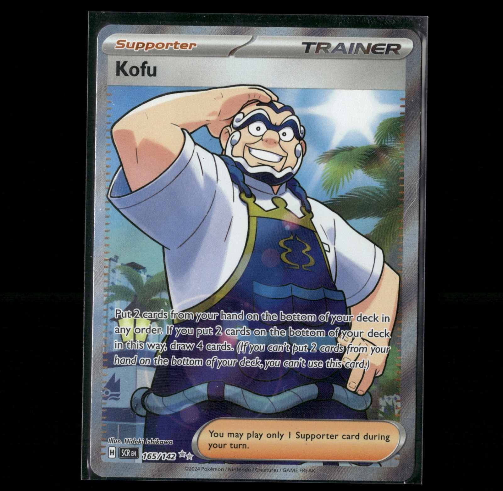 Kofu – Ultra Rare Holo 165/142 SV07: Stellar Crown 2024 NM Hideki Ishikawa