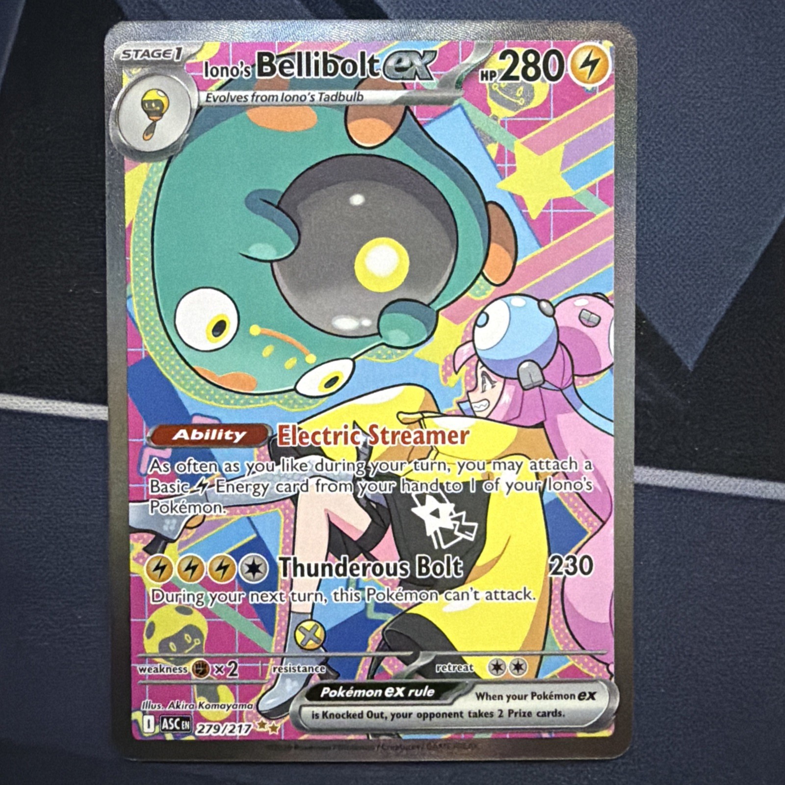Iono’s Bellibolt ex 279/217 Me: Ascended Heroes Holo