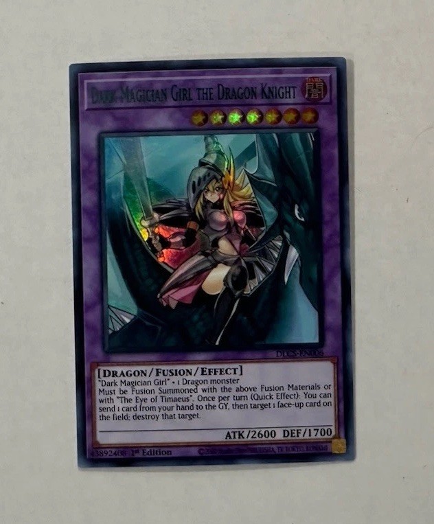 Yugioh Dark Magician Girl the Dragon Knight (Green) DLCS-EN006 1st Edition NM
