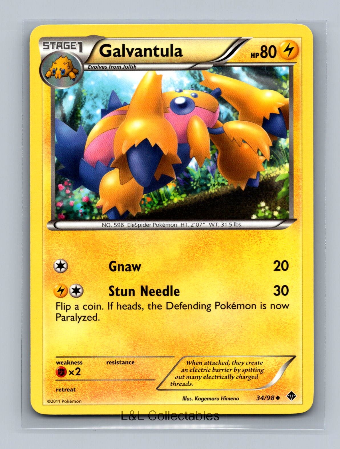 Galvantula #34/98 Emerging Powers Uncommon