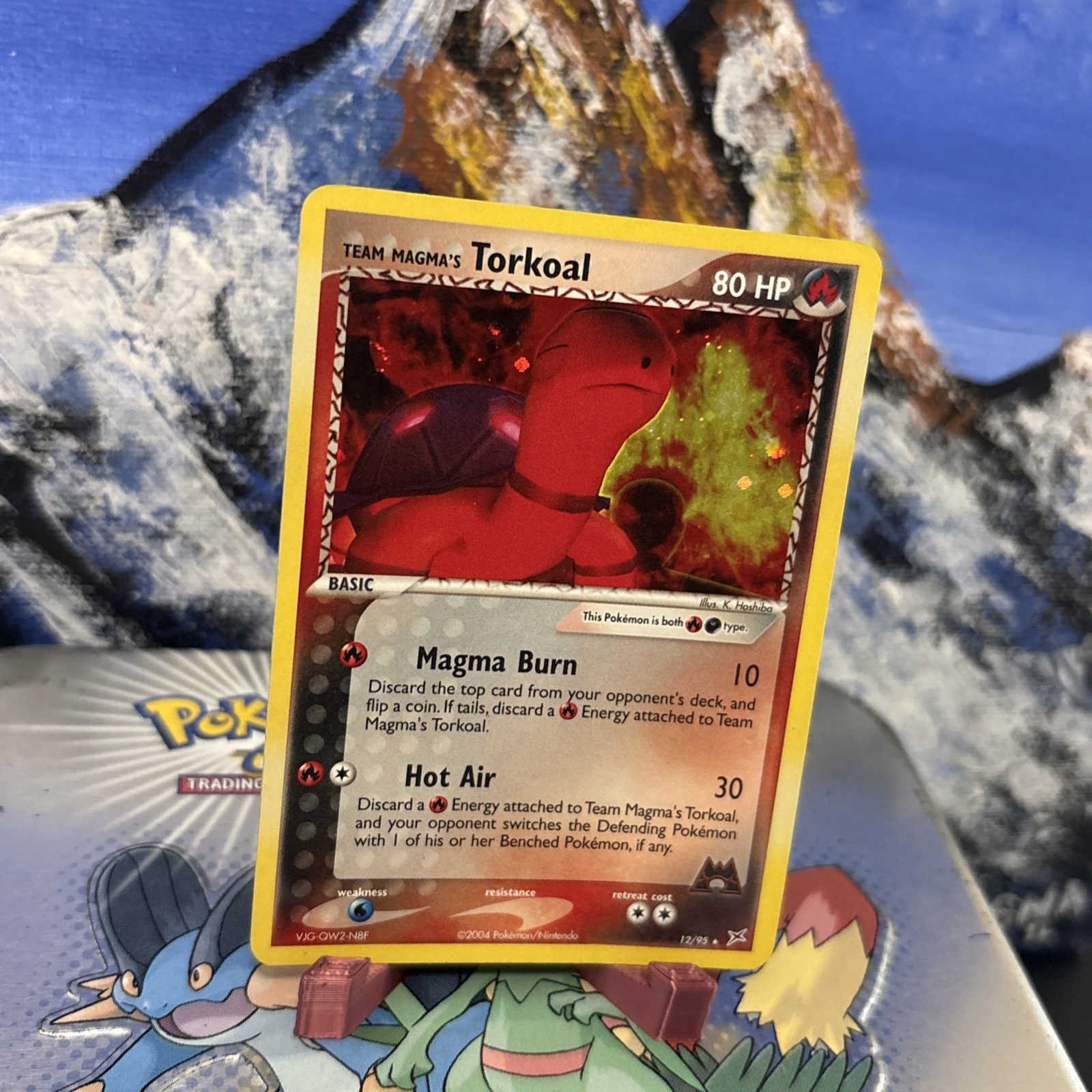 Team Magma’s Torkoal – 12/95 Pokemon Team Magma vs Team Aqua – Holo HP / Dmg’d