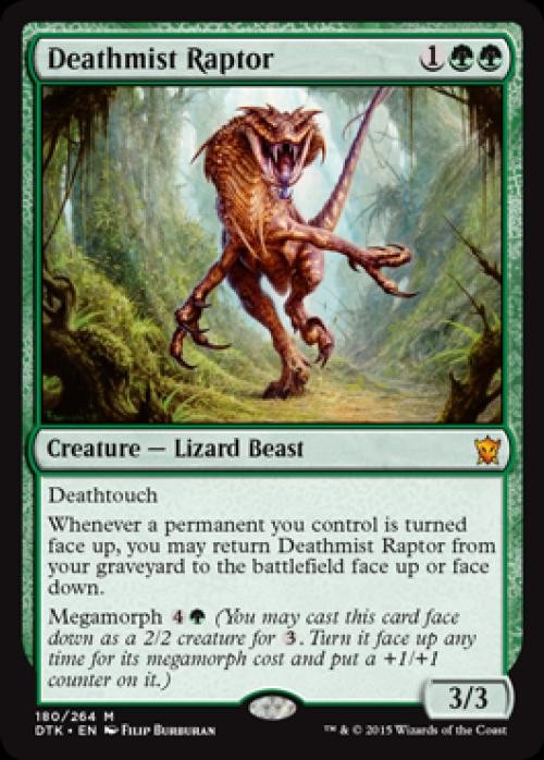 Deathmist Raptor – Light Play MTG Dragons of Tarkir