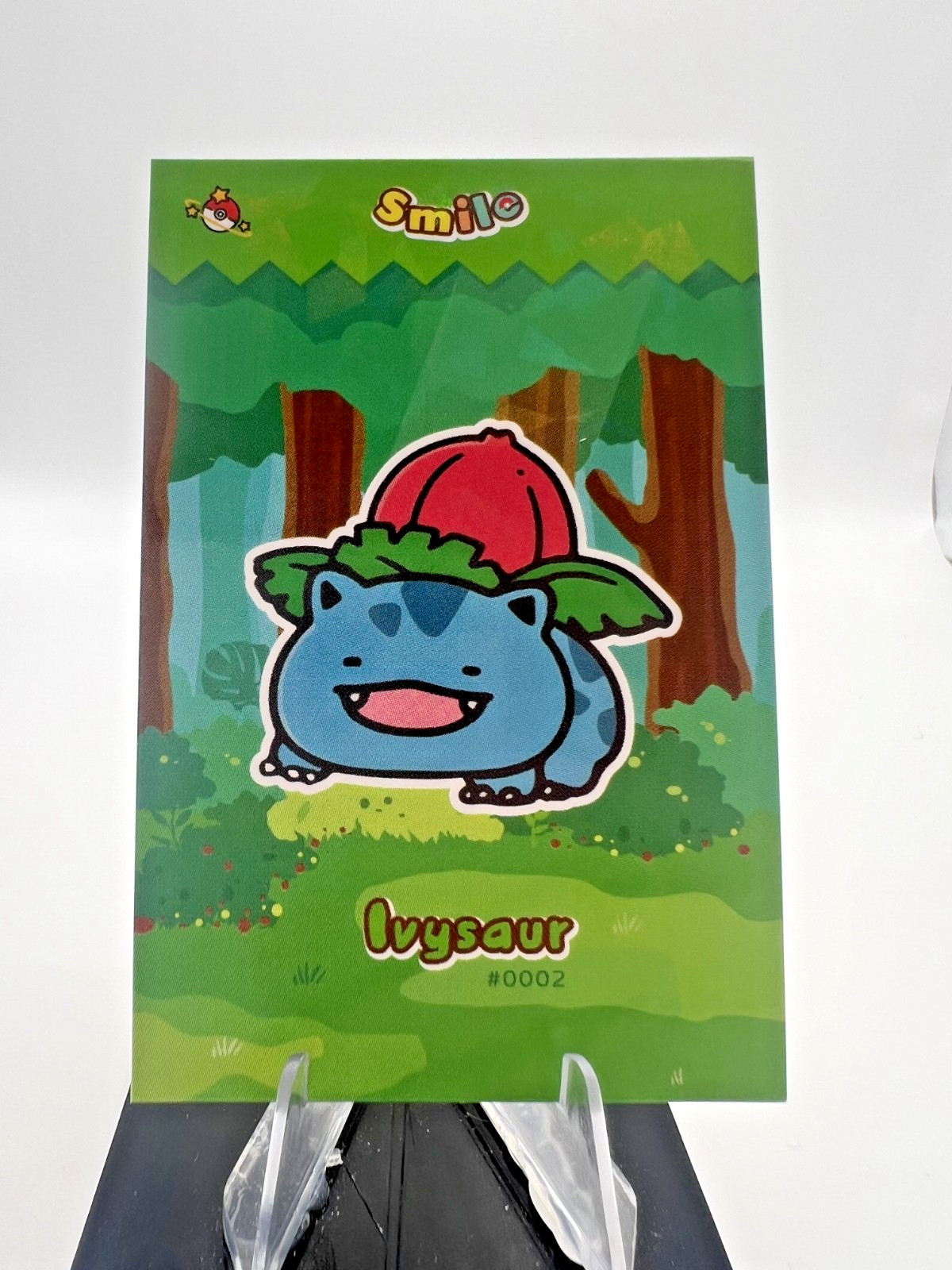 Ivysaur #2 – Cracked Ice Holo – Smile Card Database- Pokemon