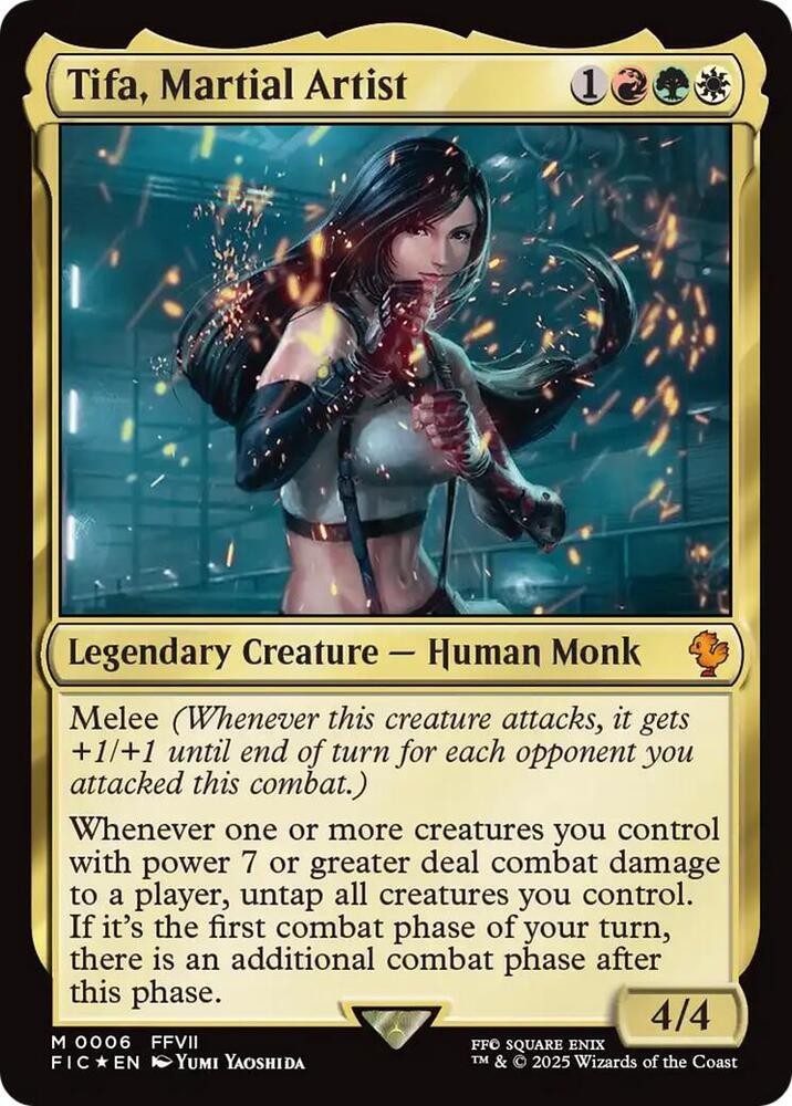 x1 Tifa, Martial Artist – Foil M MTG Commander: Final Fantasy M/NM, English