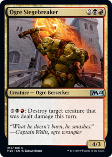 Ogre Siegebreaker – Foil x1 – Magic Core Set 2020 – NM-Mint, English – Magic Cor