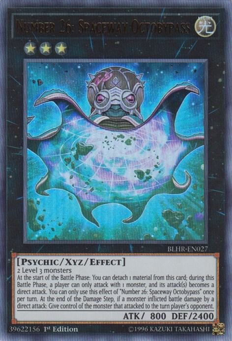 Yugioh Number 26: Spaceway Octobypass 1st Edition Ultra Rare BLHR-EN027 NM