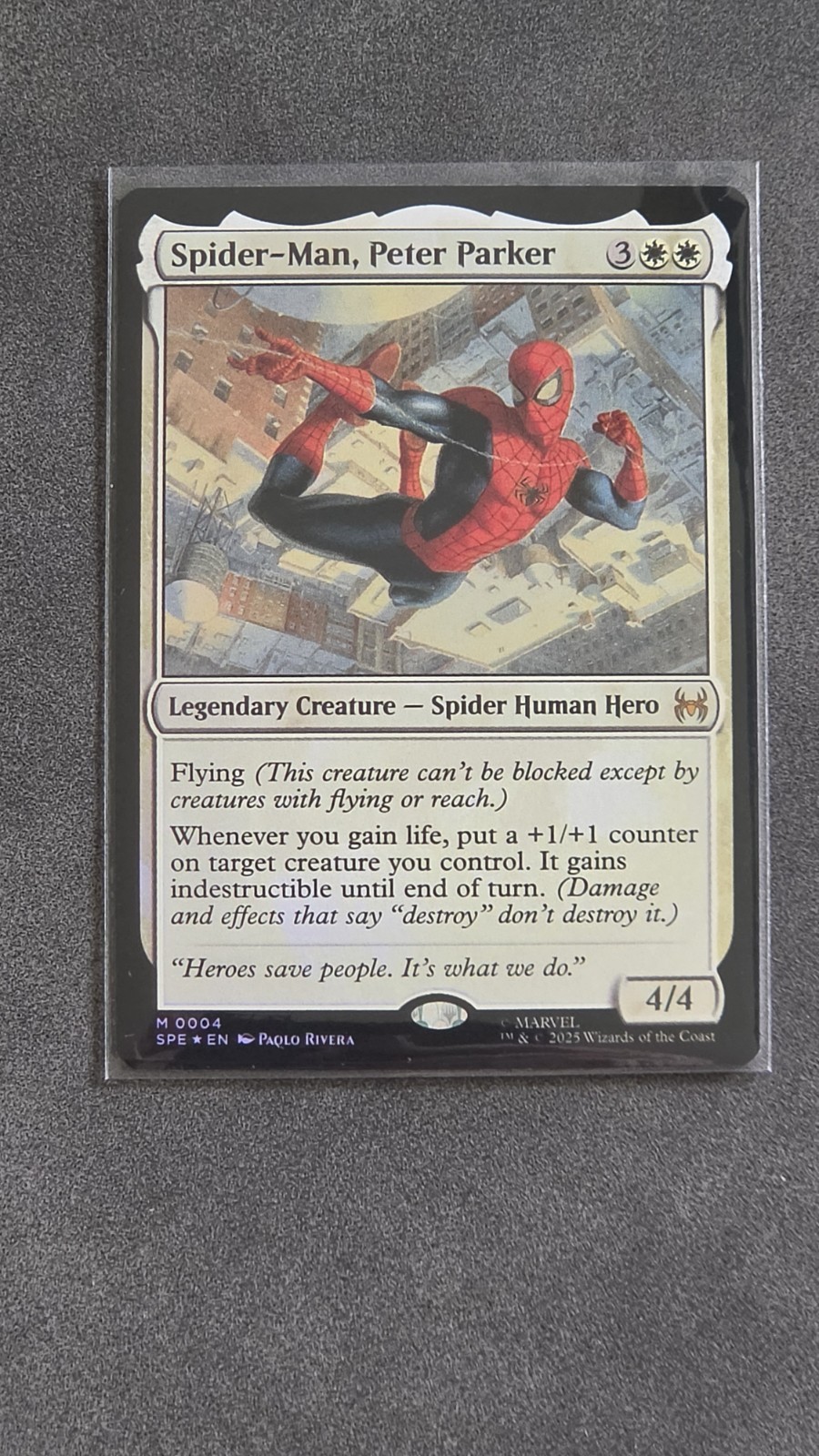 Spider-Man, Peter Parker (SPE, MAR-004) Foil – Marvel’s Spider-Man: Eternal-Leg