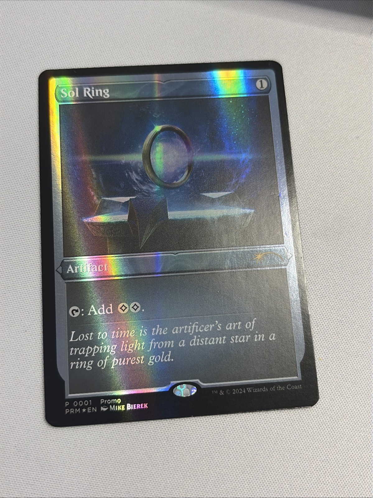 Sol Ring Double Rainbow Foil Promo Bab Foundation Nm