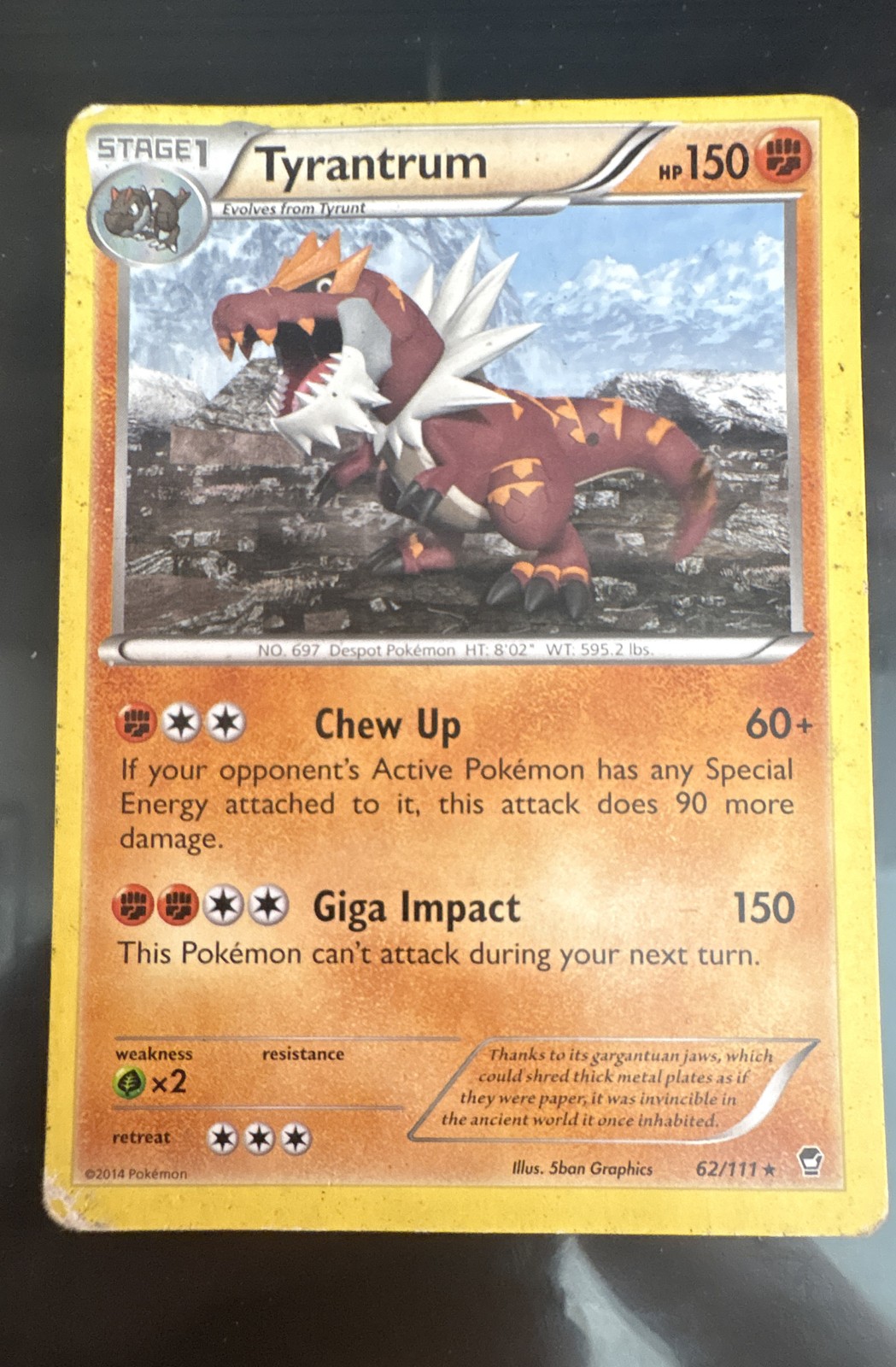 Tyrantrum 62/111 XY – Furious Fists Regular