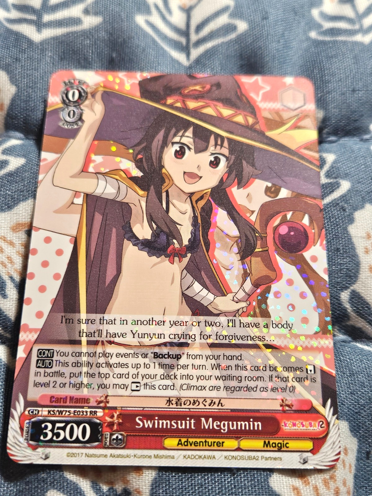 Swimsuit Megumin – KS/W75 Konosuba English – Weiss Schwarz