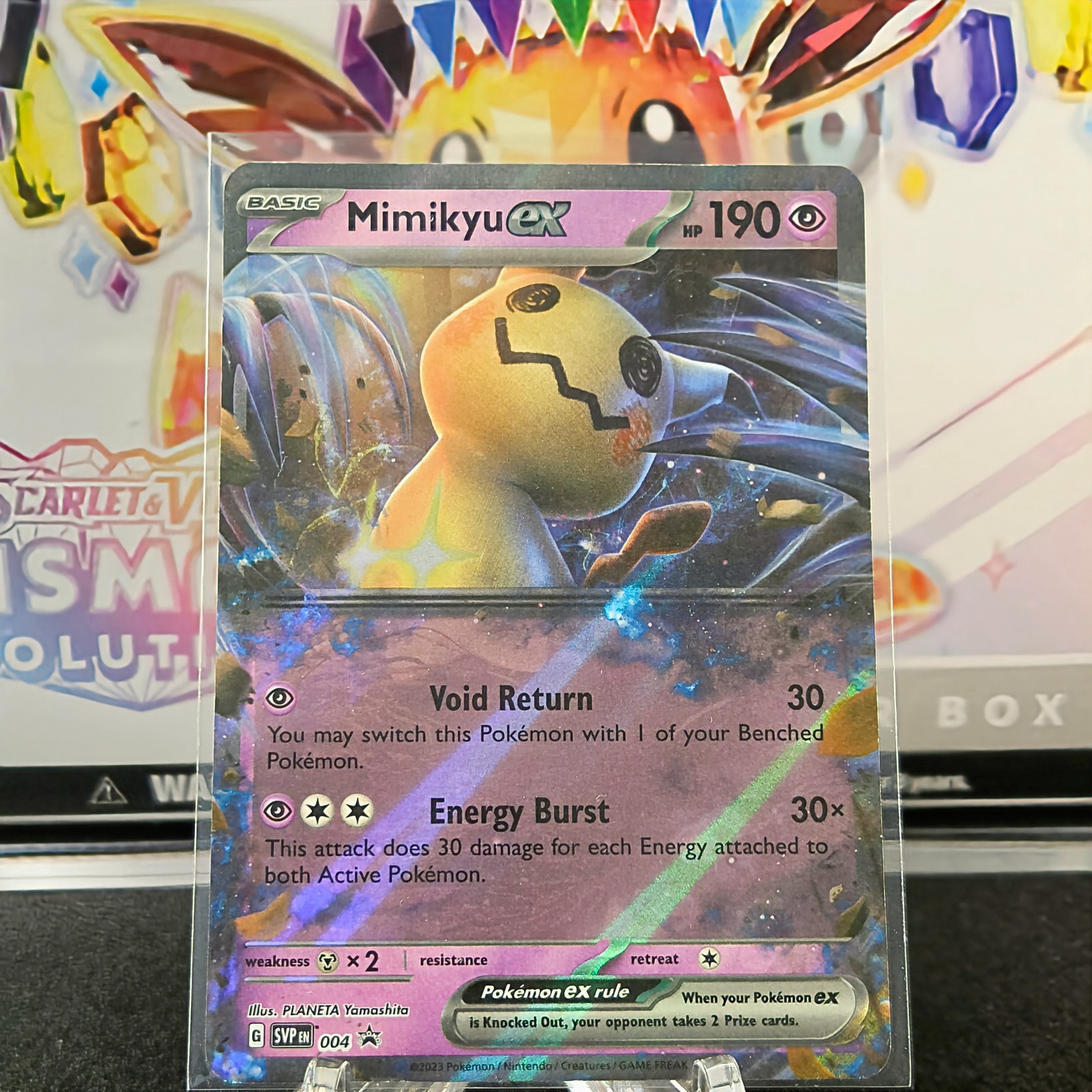 Mimikyu ex 004 Holo Promo Scarlet & Violet Promo Pokemon Near Mint