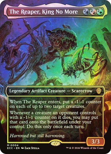The Reaper, King No More (Borderless) Foil NM MTG Commander: Lorwyn Eclipsed ECC