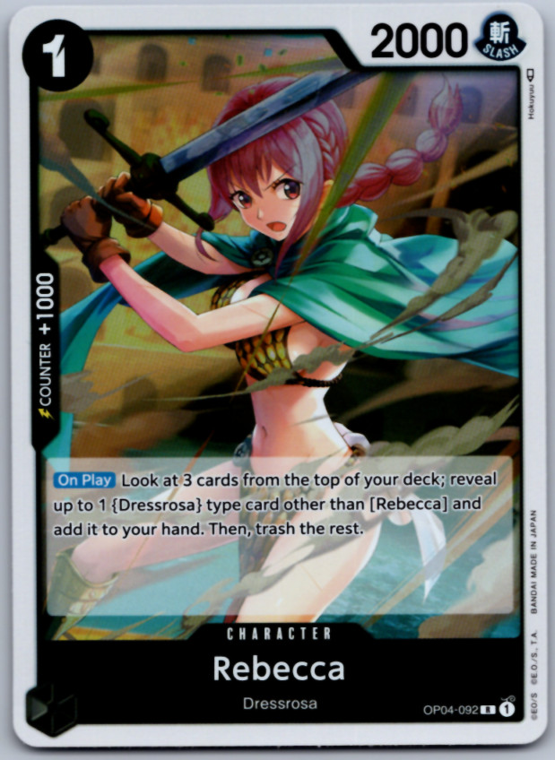 Rebecca (092) Kingdoms of Intrigue Foil NM R OP04-092