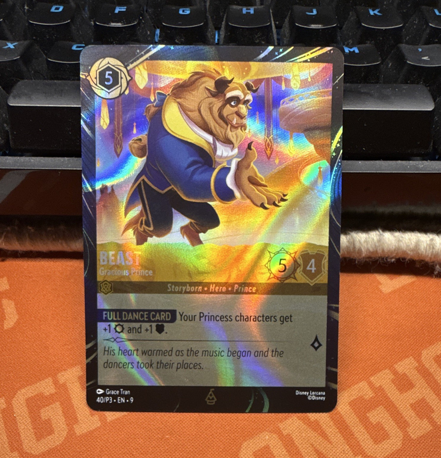 Disney Lorcana Beast – Gracious Prince Promo 40/P3 Steel Foil EN