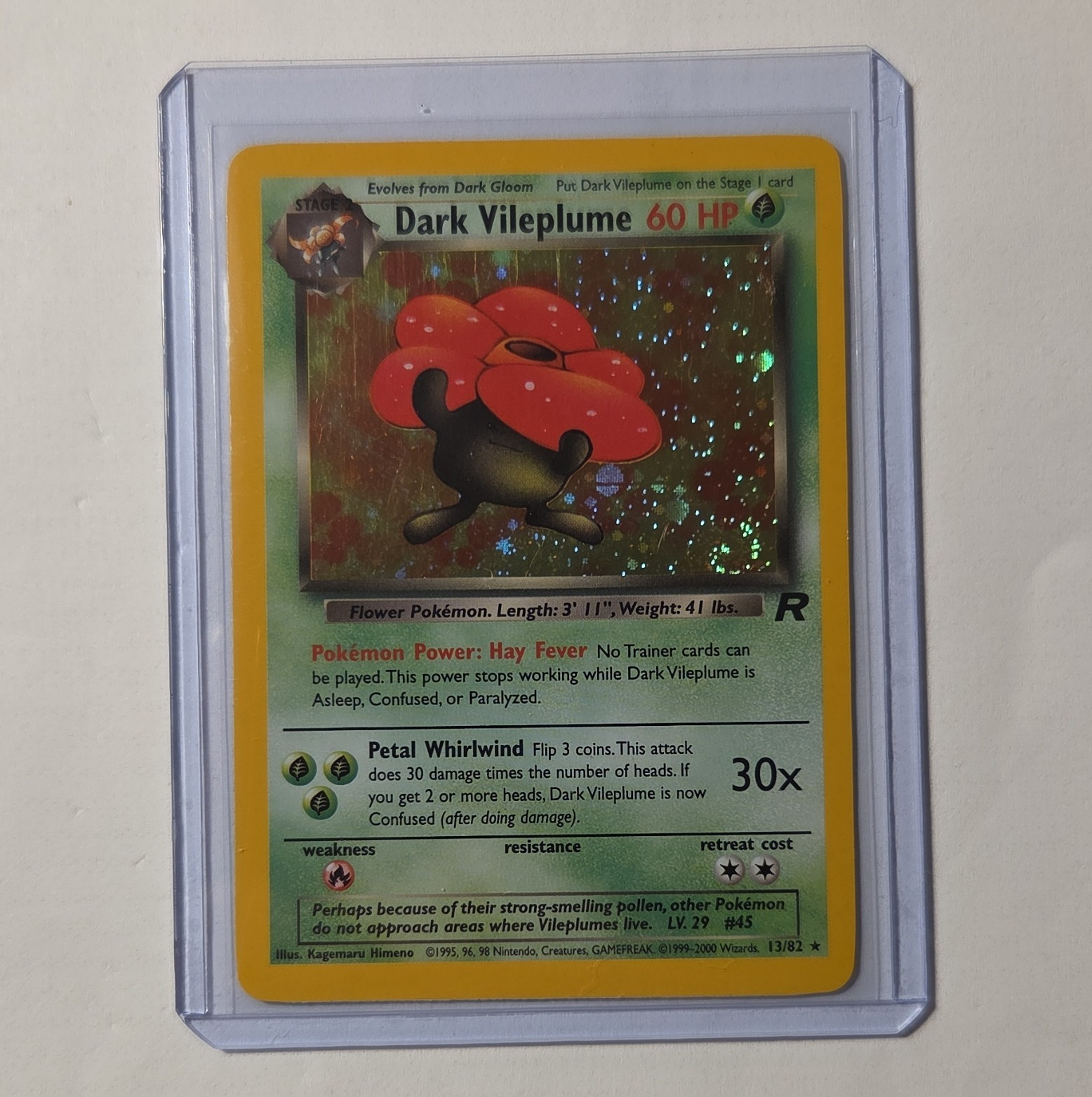 The Pokémon Company Pokémon TCG Dark Vileplume 13/82 Team Rocket Holo Rare