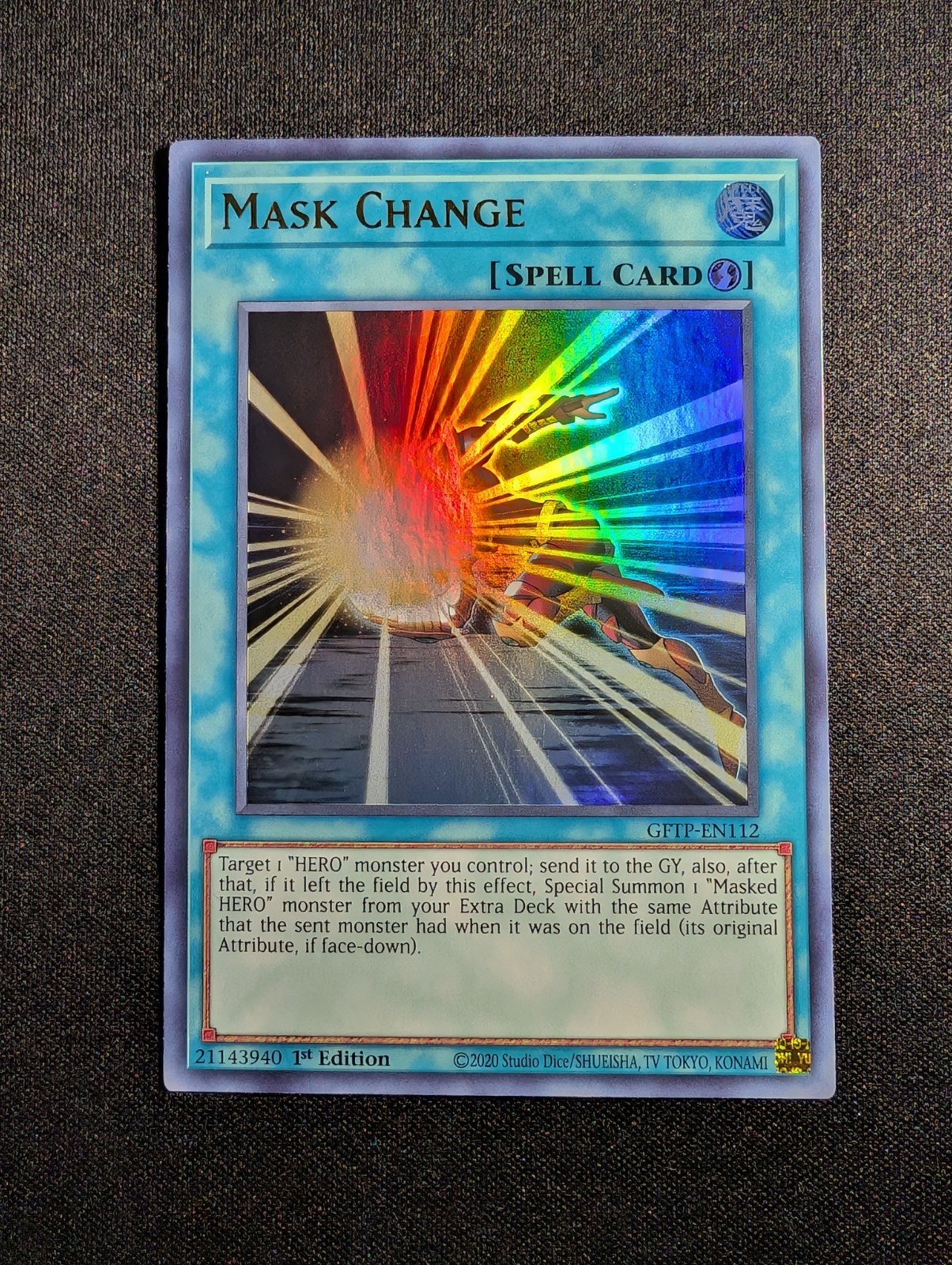 Yugioh – Mask Change GFTP-EN112 1st Editon Ultra Rare NM