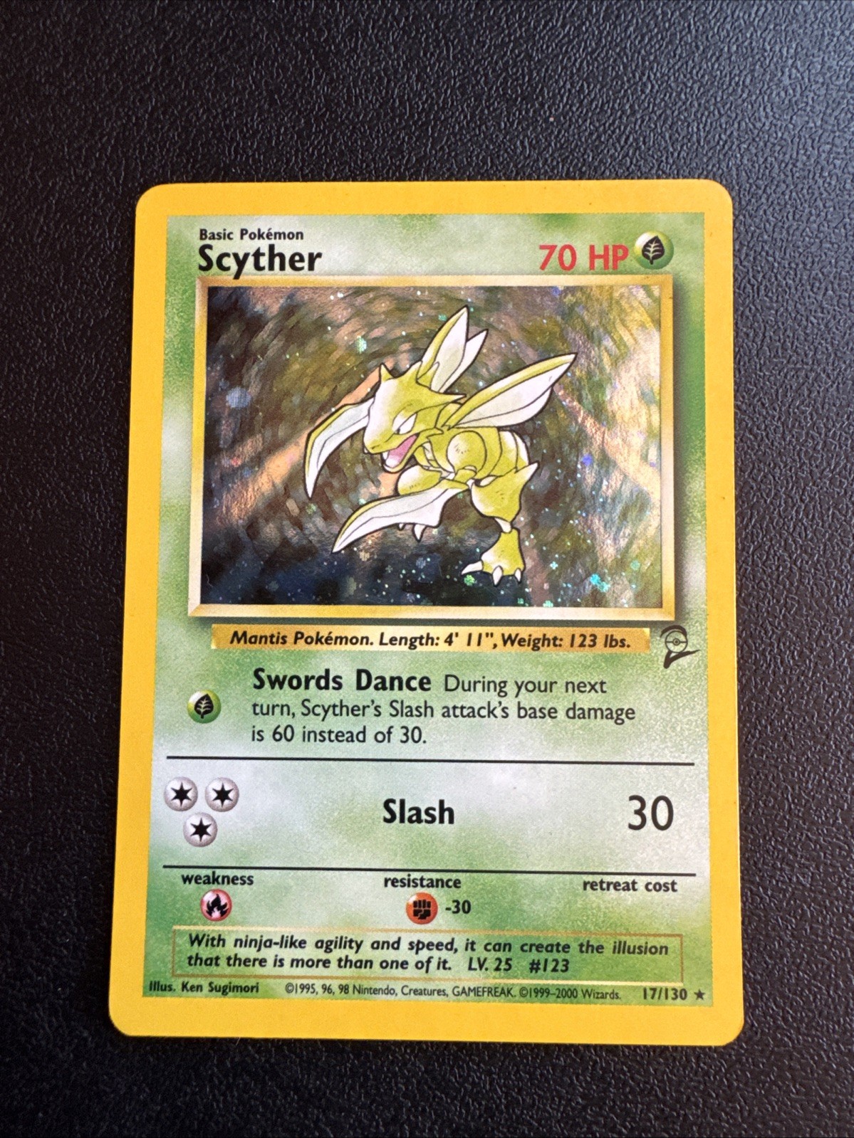 Scyther 017/130 Base Set 2 Holo