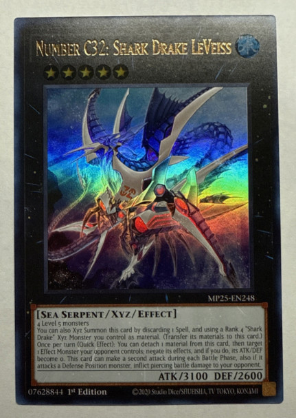 Number C32: Shark Drake LeVeiss – MP25-EN248 – Ultra Rare – NM/M