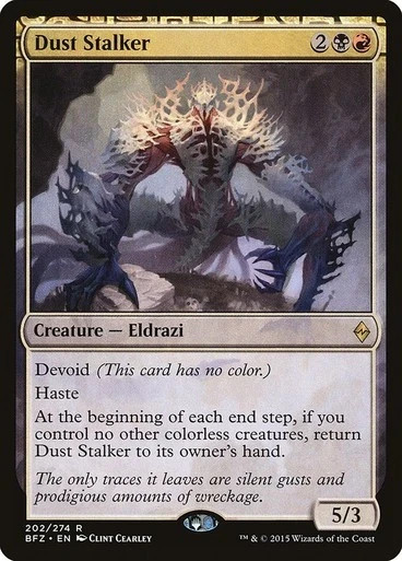 Dust Stalker NM/M Battle for Zendikar Multicolor Creature Eldrazi Mtg Magic