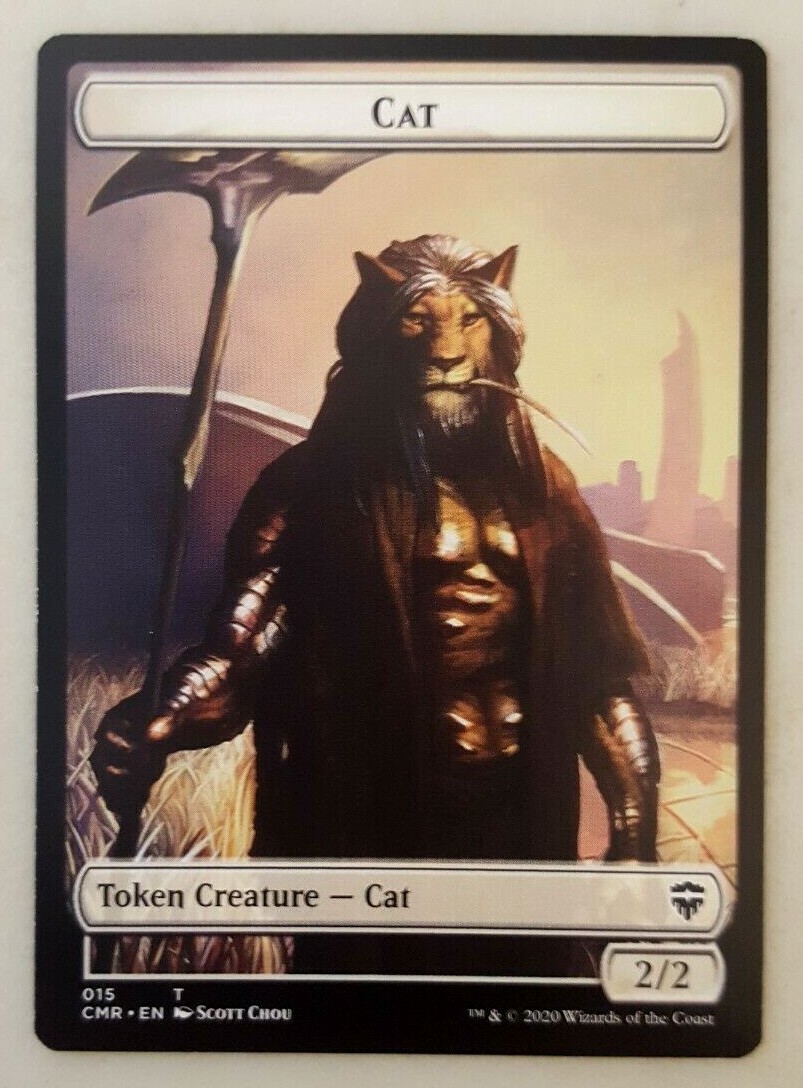 1x Cat Token // Soldier Token Commander Legends Magic the Gathering MTG NM