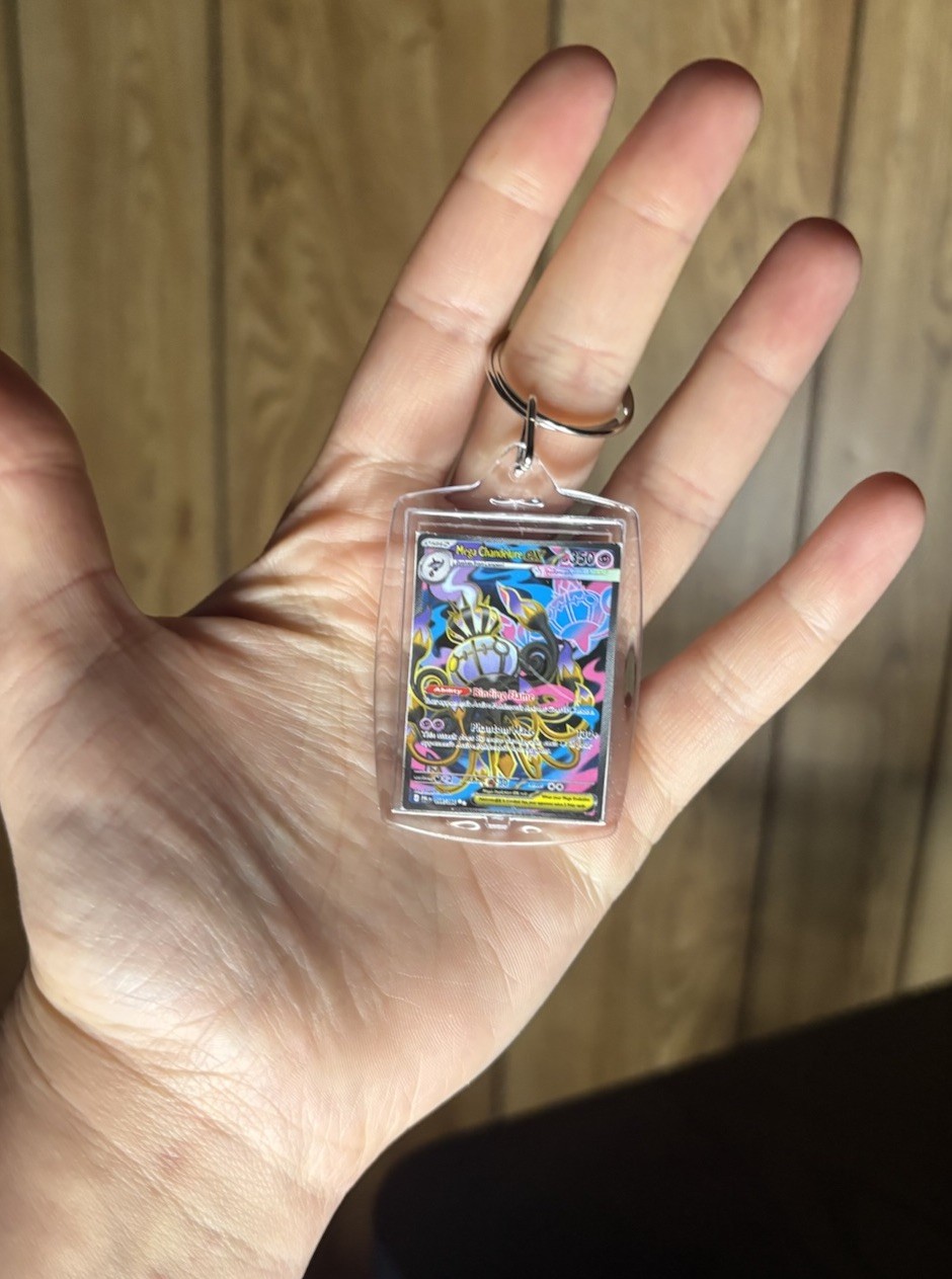 Pitch Black Key Chain Art- Chandelure