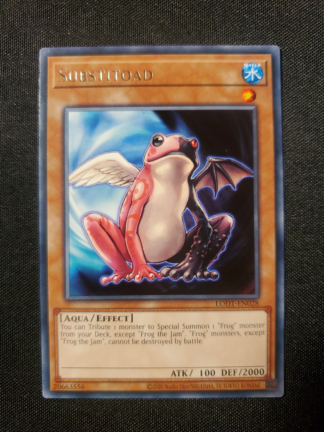 English Yu Gi Oh Substitoad – LODT-EN028 – Rare – Unlimited NM