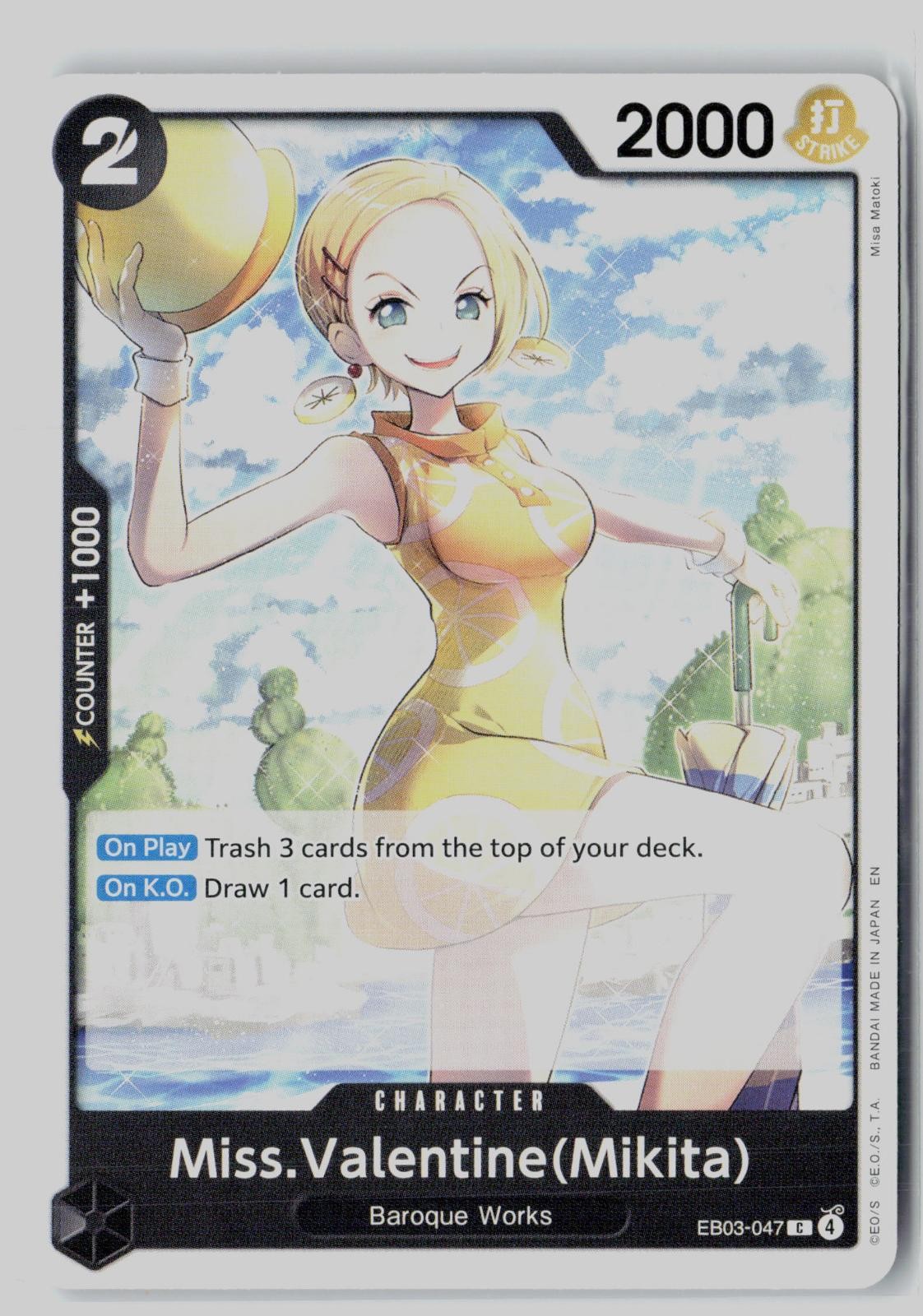 Miss.Valentine(Mikita) EB03-047 One Piece Heroines Edition One Piece NM