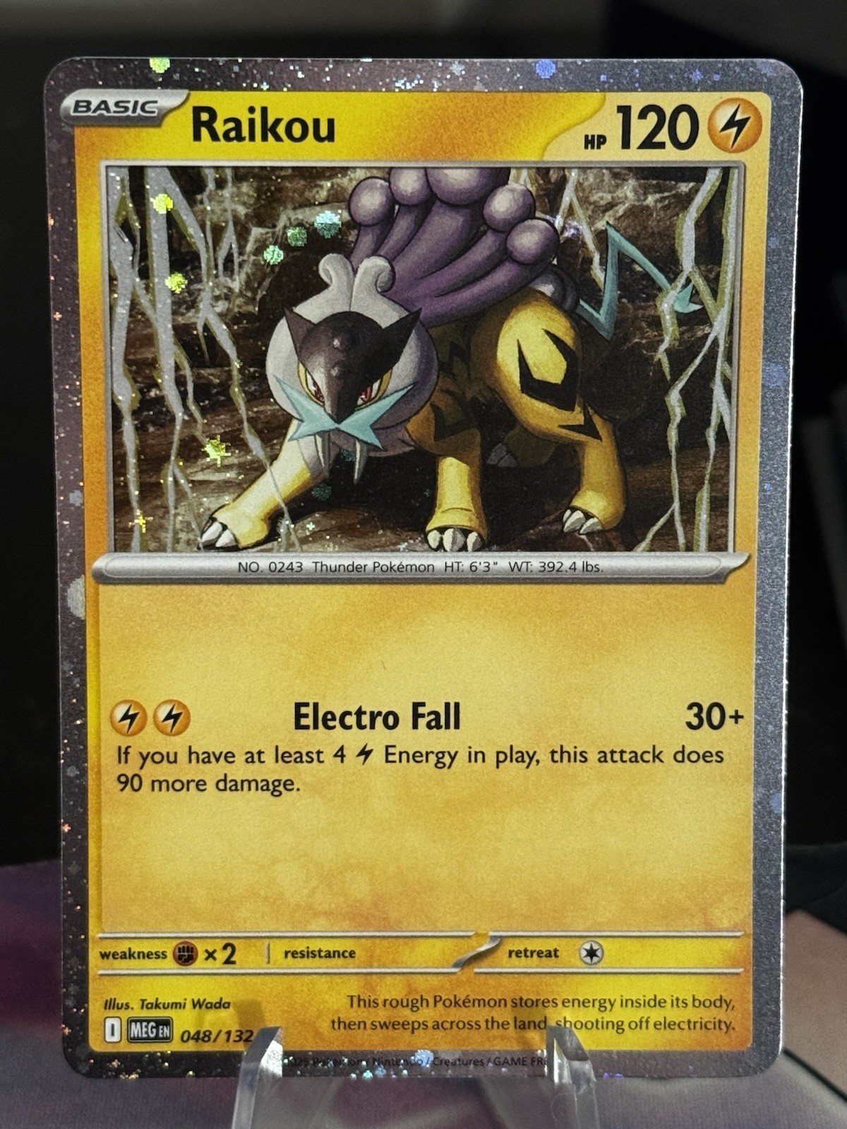 Raikou Cosmos Holo Rare – Mega Evolution 48/132 – NM