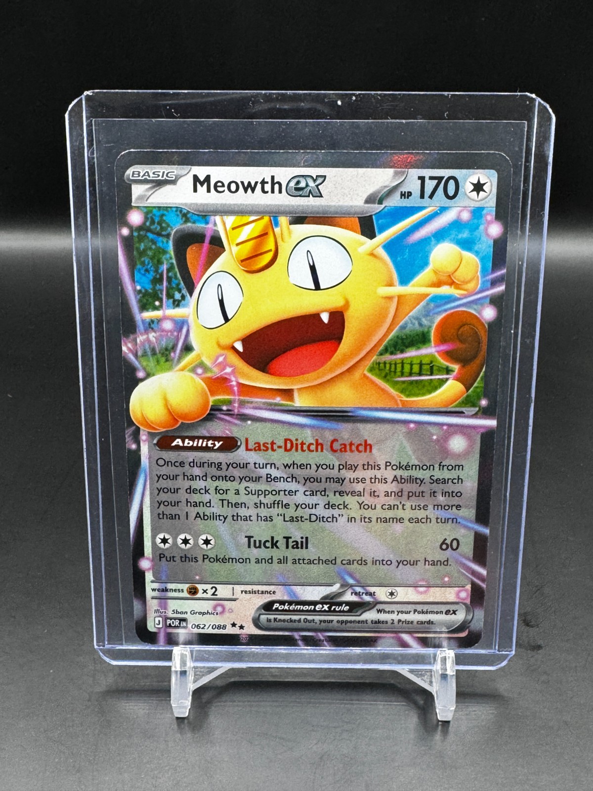 Meowth ex 062/088 Me03: Perfect Order Holo NM/M