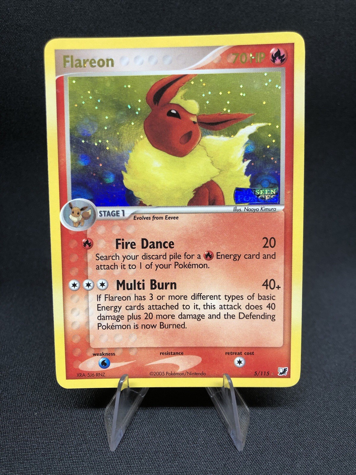 Flareon 5/115 Pokemon Unseen Forces Reverse Holo Rare