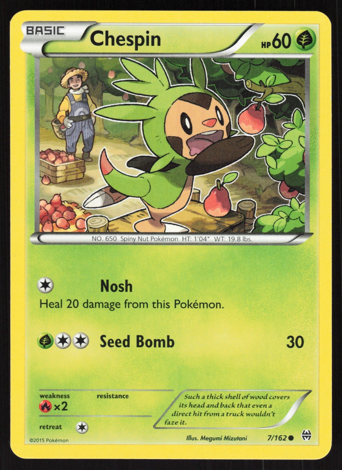 Chespin (7) XY – BREAKthrough 7/162 NM Megumi Mizutani