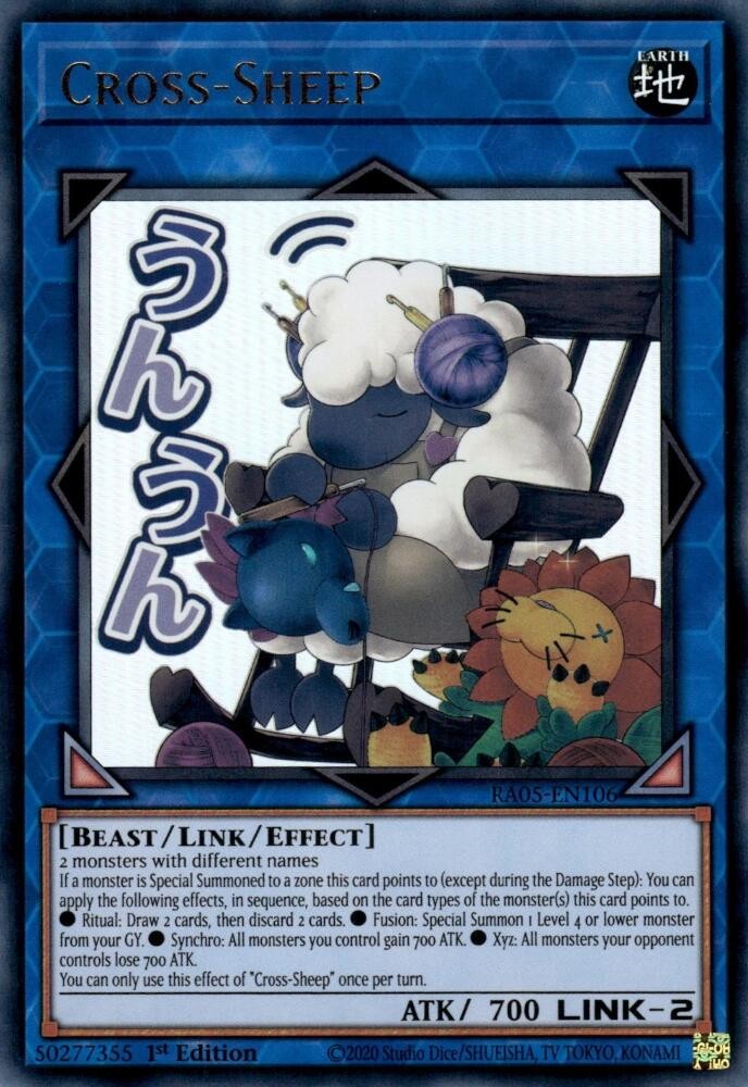 YuGiOh Cross-Sheep RA05-EN106 Rarity Collection 5 Near Mint