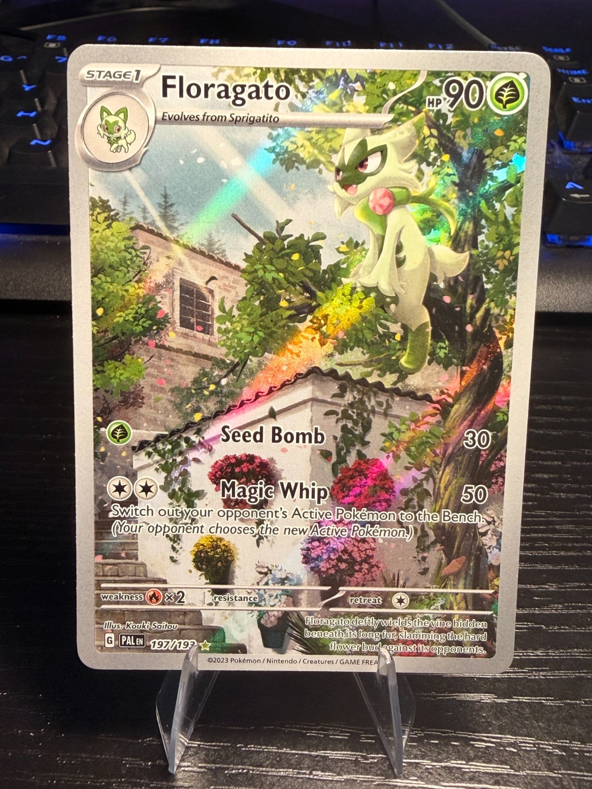 Pokemon- Floragato IR Paldea Evolved 197/193 NEAR MINT